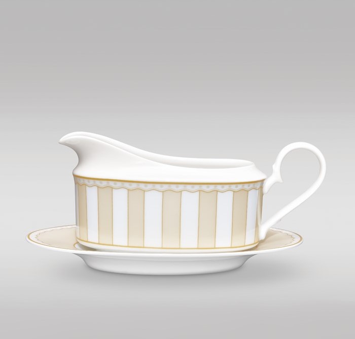 M-619L/ 91048C Gravy Boat/ 91342 Saucer