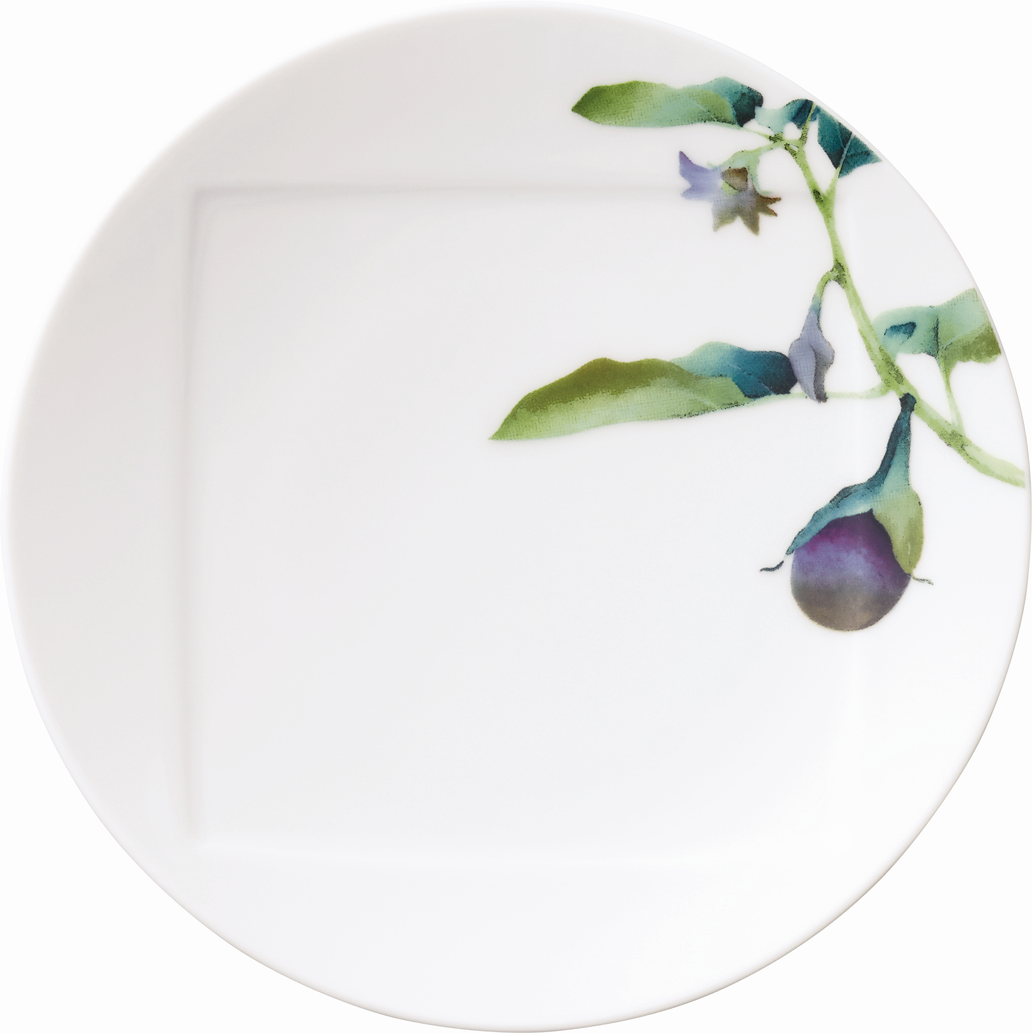 1620/5L Egg Plant- 09931A/ Coupe Dinner Plate