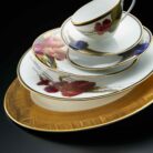 Combination of Alluring Gold & Noble ensemble